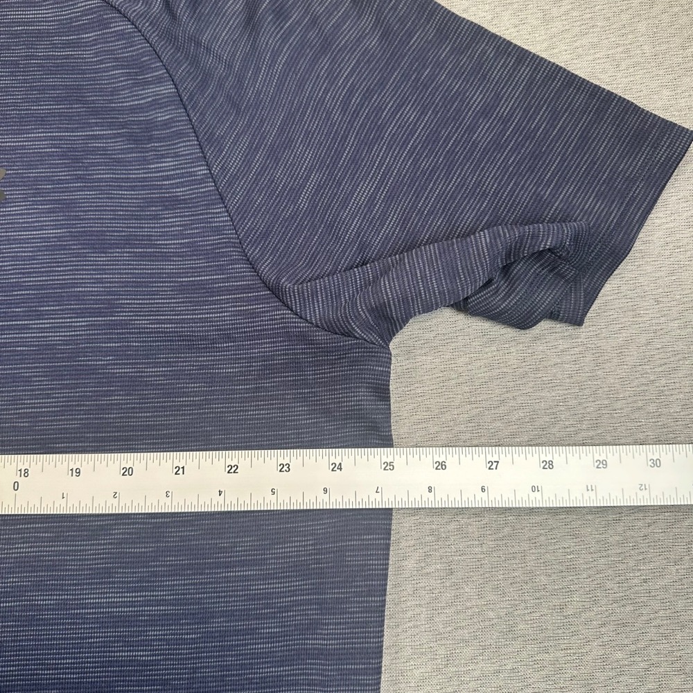Under Armour Tech Tee Shirt Mens 2XL Navy Blue Space Dye Short Sleeve Gym - Picture 4 of 10
